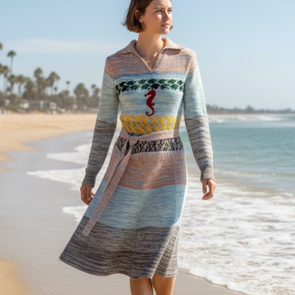 Mother Nature for Organically grown by Arpeja knit dress seahorse - Picture 2 of 16